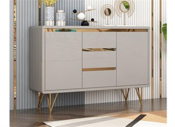 歐式現代時尚創意餐廳備餐柜廠家定制