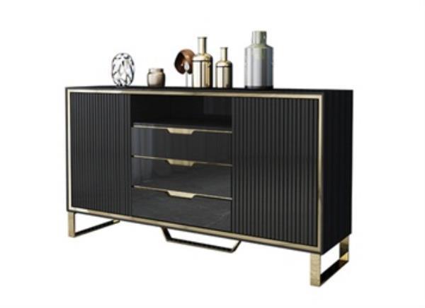 新中式輕奢創意餐廳備餐柜家具定制