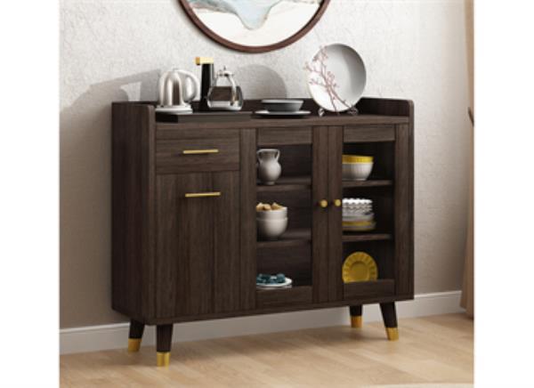 定制現代簡約實木靠墻備餐柜實木