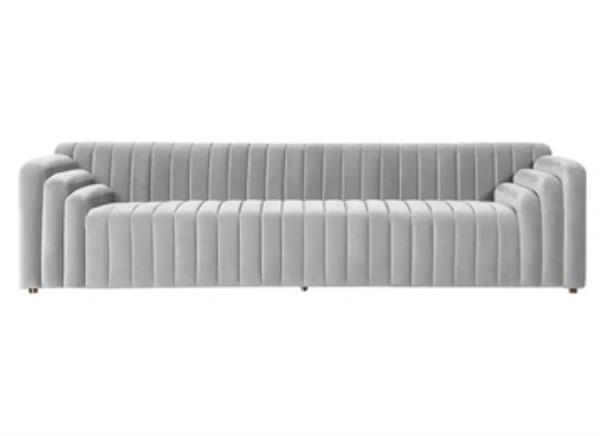 美式輕奢酒吧純灰色個性休閑沙發