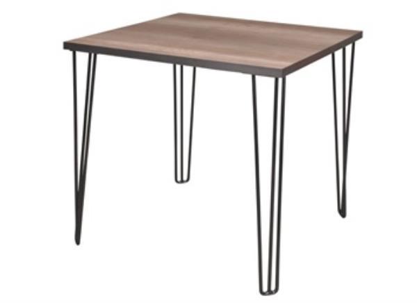 復(fù)古清吧簡約鐵藝實(shí)木正方形吧臺