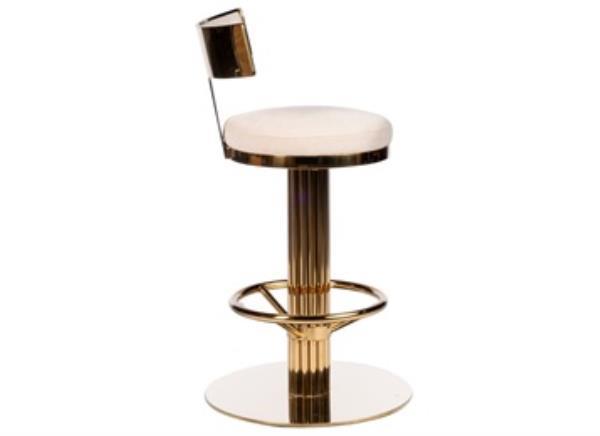 高檔酒吧不銹鋼椅子_簡約酒吧旋轉椅