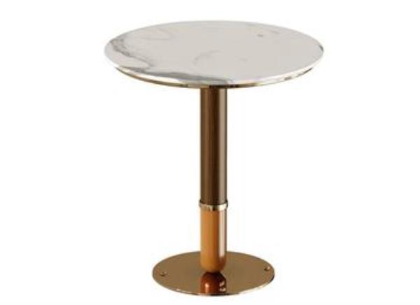 現(xiàn)代清吧大花白大理石圓形吧臺(tái)