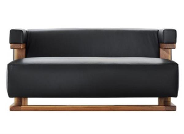 創意時尚休閑酒吧實木卡座沙發