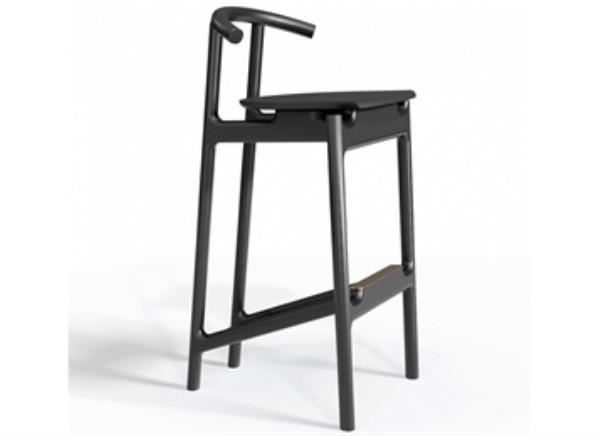 北美式酒吧簡約高腿椅_木制特色吧臺(tái)椅